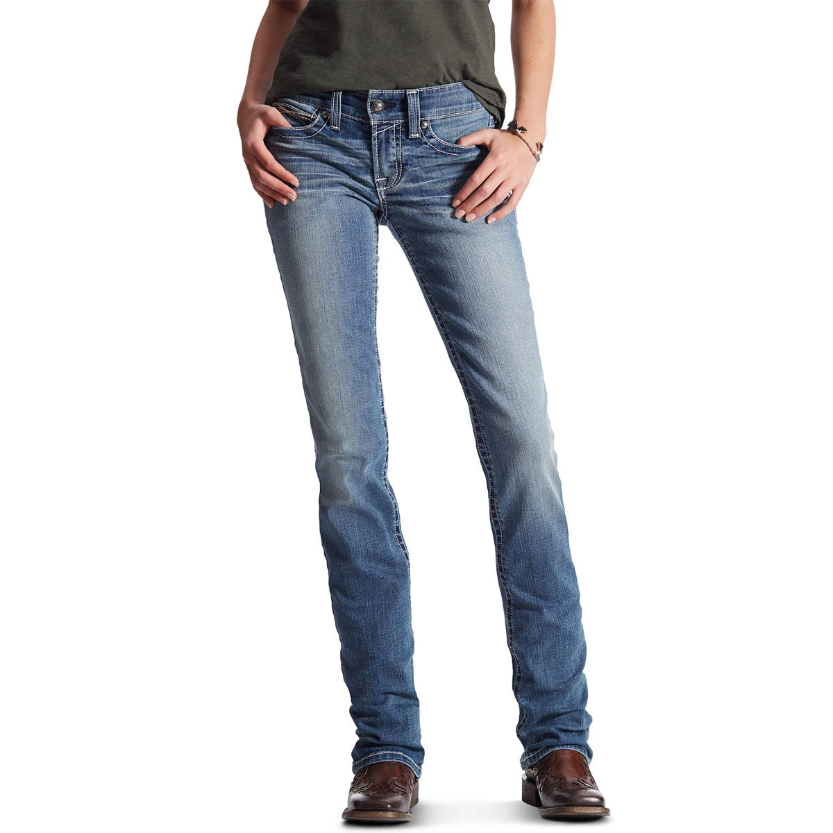 Ariat REAL Straight Icon Womens Riding Jean 1 Ariat REAL Straight Icon Womens Riding Jean