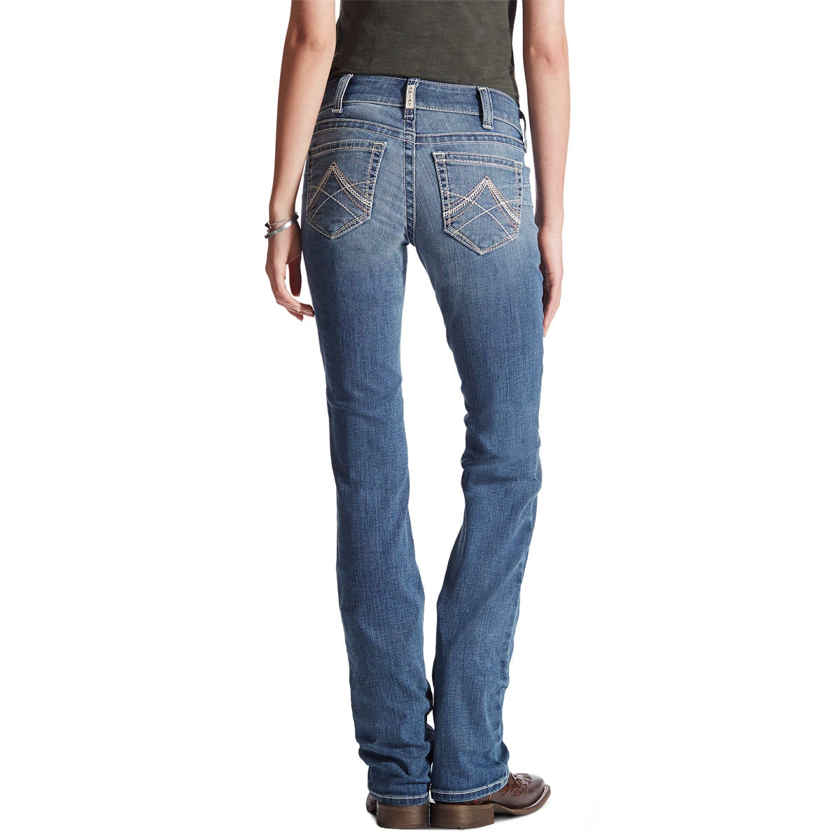 Ariat REAL Straight Icon Womens Riding Jean 2 Ariat REAL Straight Icon Womens Riding Jean - Image 2