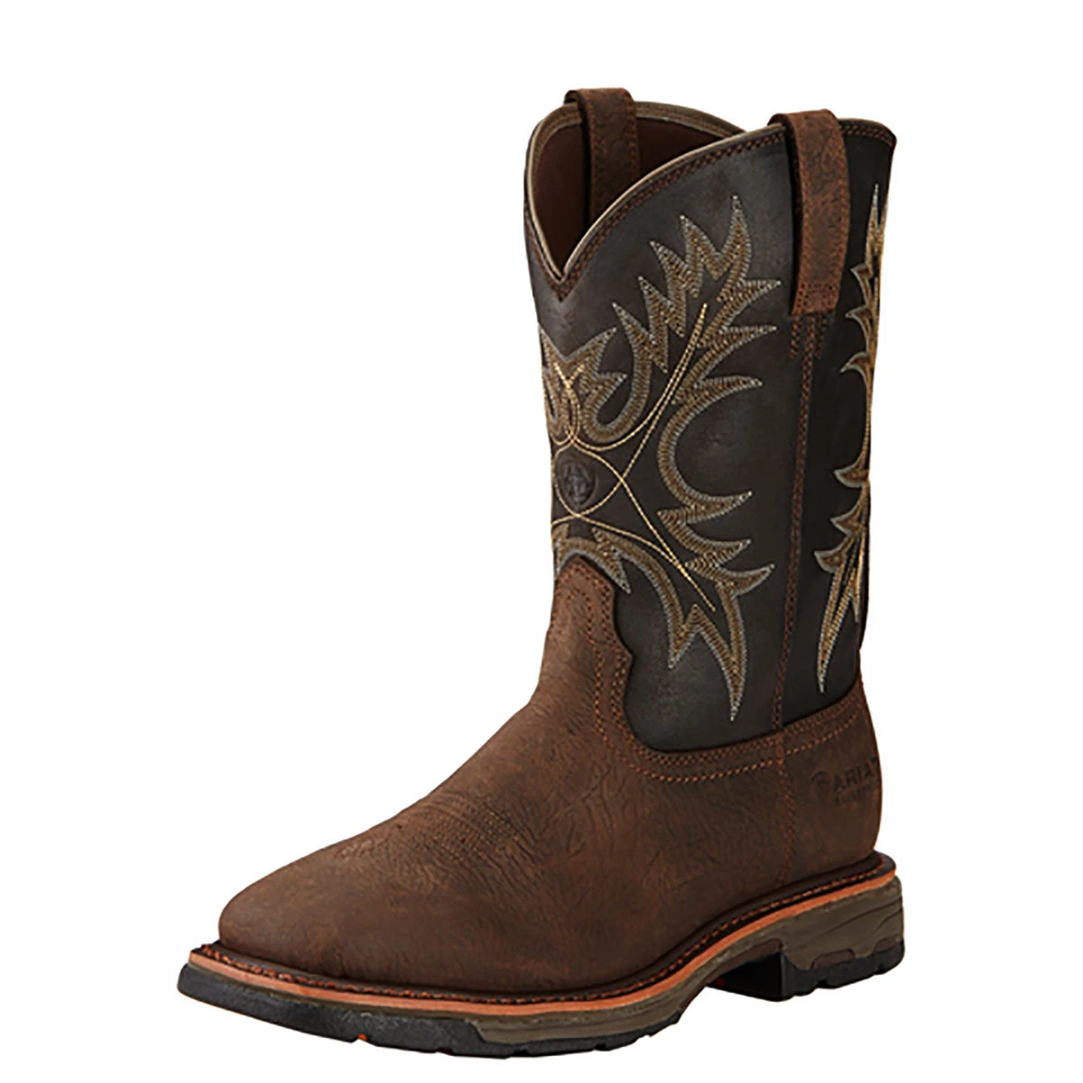 Ariat Workhog H2O Bruin Square Toe Mens Work Boot 1 Ariat Workhog H2O Bruin Square Toe Mens Work Boot