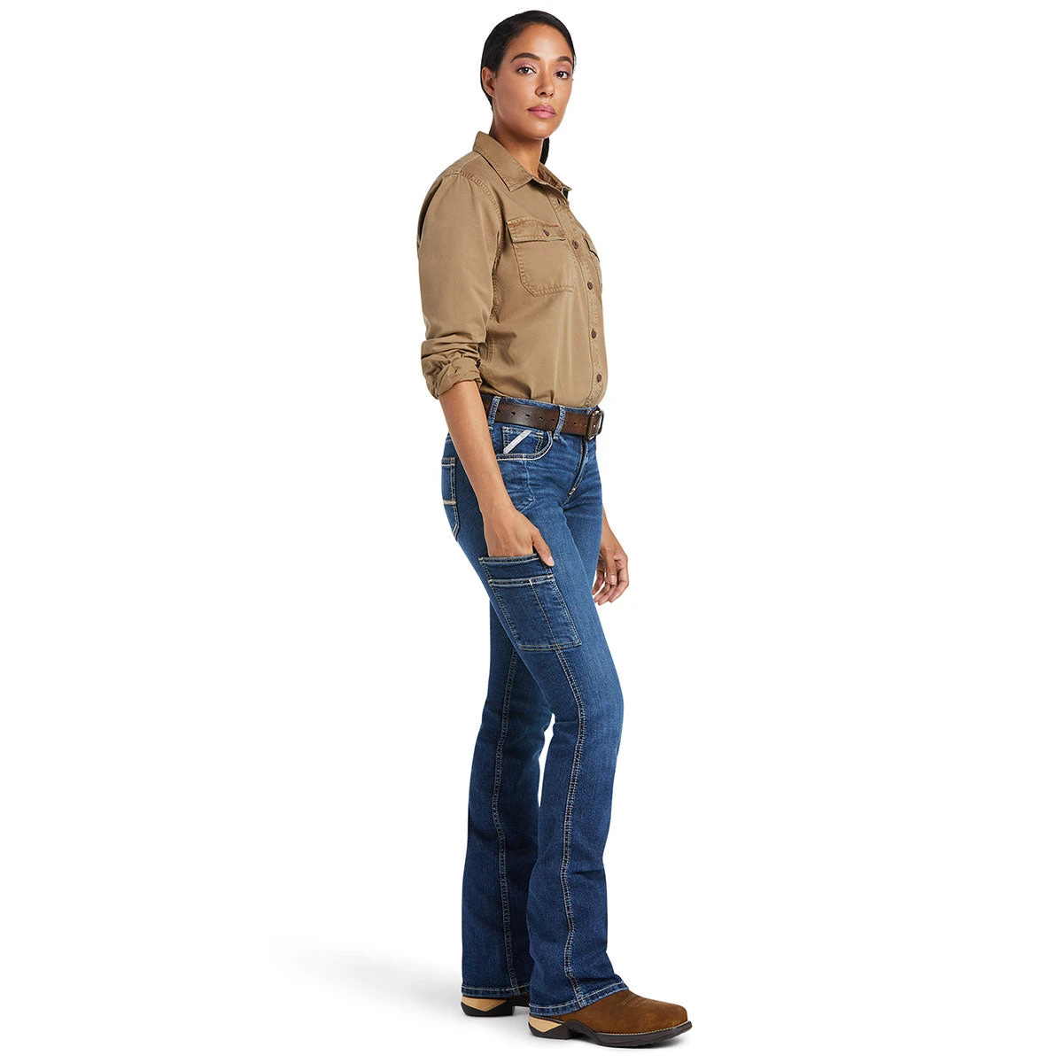 Ariat Rebar Riveter Straight Leg Ladies Jeans 1 Ariat Rebar Riveter Straight Leg Ladies Jeans