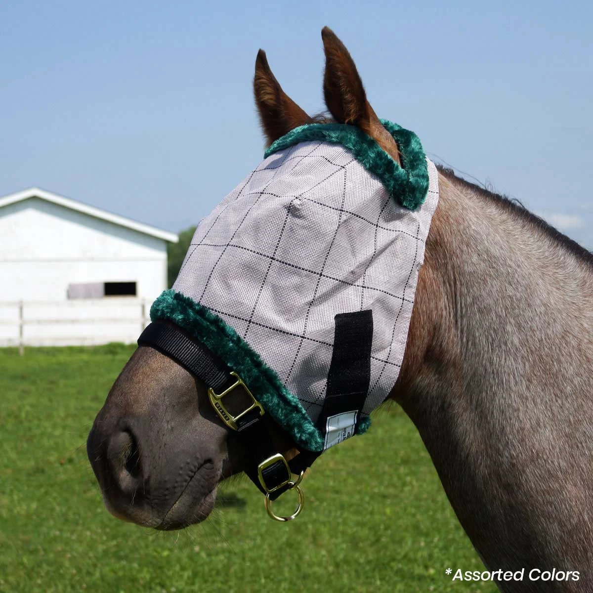 Farnam Supermask II Classic Fly Mask No Ears - Yearling Size 1 Farnam Supermask II Classic Fly Mask No Ears - Yearling Size