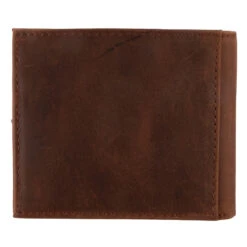 Justin Back Pocket Bifold Mens Wallet - Brindle Inlay