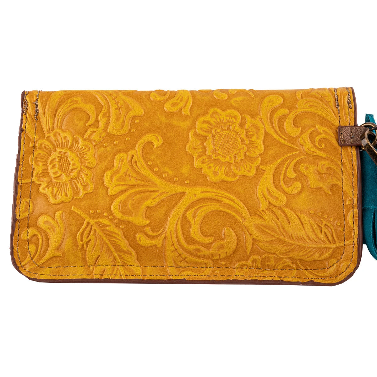 Catchfly Gold Tooled Small Clutch 2 Catchfly Gold Tooled Small Clutch - Image 2