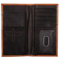 Justin Rodeo Mens Wallet - Crisscross Stitch -Ovation Store 22054767w5 2