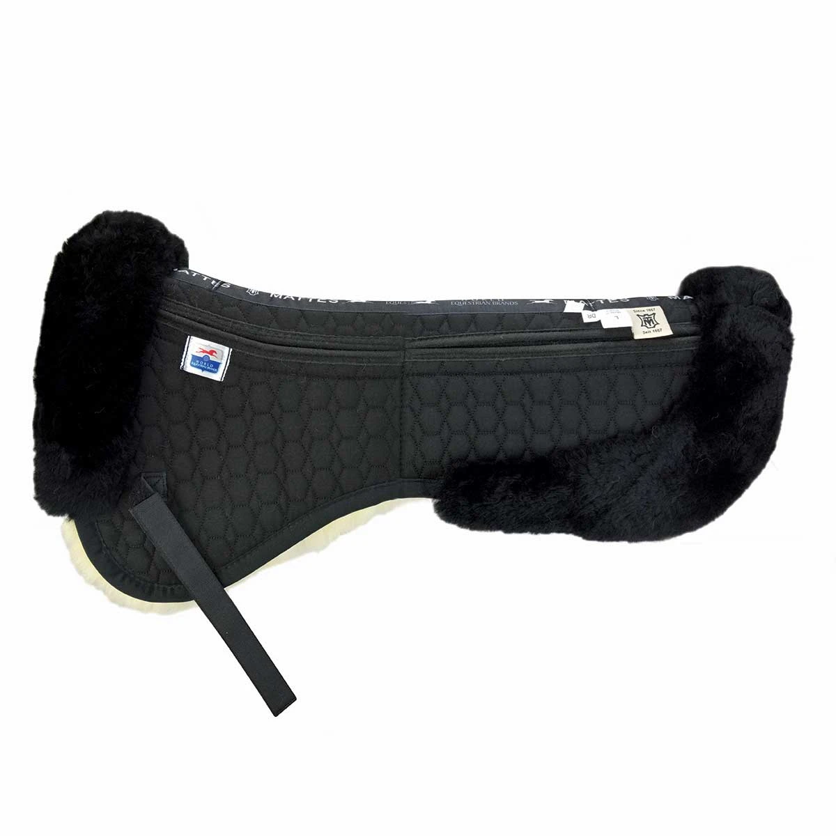EA Mattes Gold Dressage Correction Half Pad With Trim 1 EA Mattes Gold Dressage Correction Half Pad With Trim