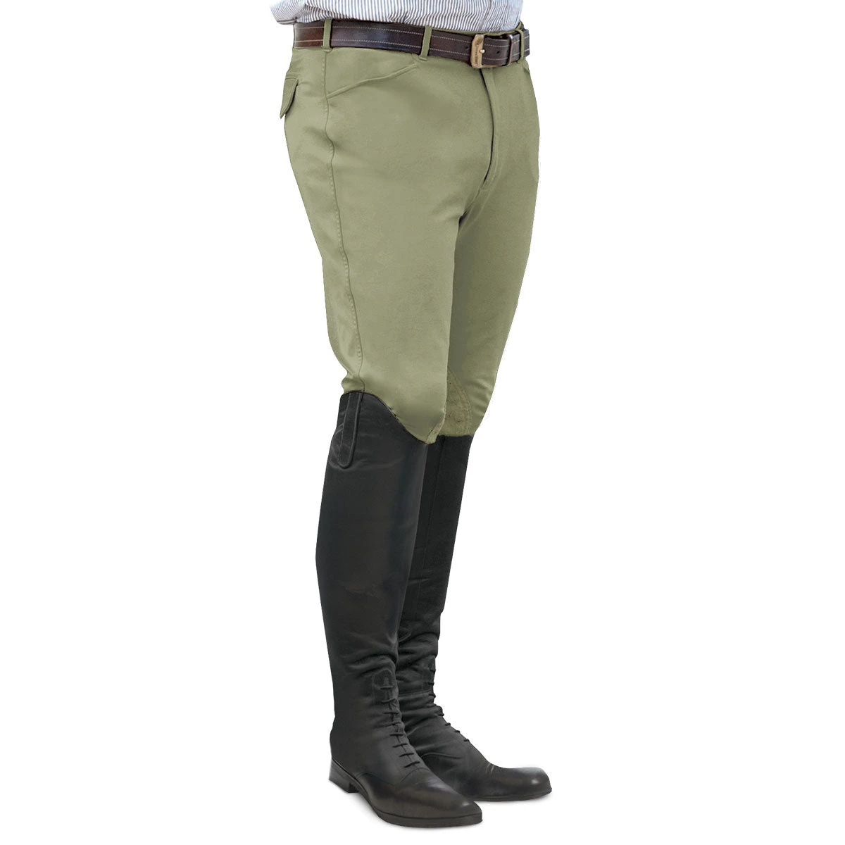 Ovation Euroweave Knee Patch Tan Mens Breeches 1 Ovation Euroweave Knee Patch Tan Mens Breeches