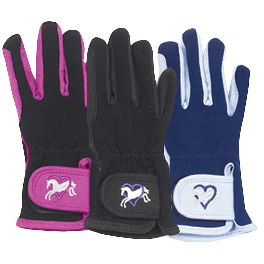 Ovation Hearts & Horses Kids Riding Glove 1 Ovation Hearts & Horses Kids Riding Glove