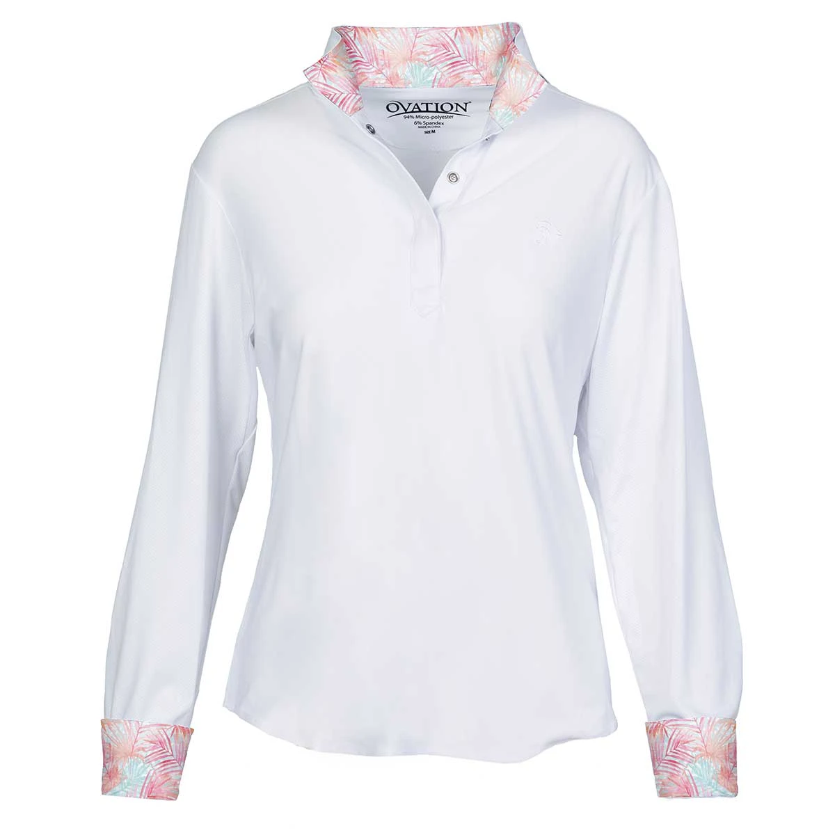 Ovation Jorden Tech Ladies Show Shirt - Tropical 1 Ovation Jorden Tech Ladies Show Shirt - Tropical