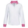 Ovation Kids Ellie Tech Show Shirt - Pink Horses
