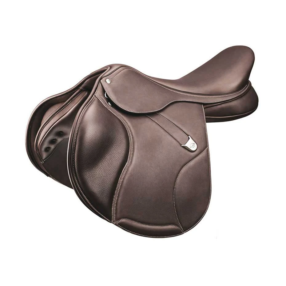 Bates Elevation DS+ With Luxe Leather Jump Saddle 1 Bates Elevation DS+ With Luxe Leather Jump Saddle