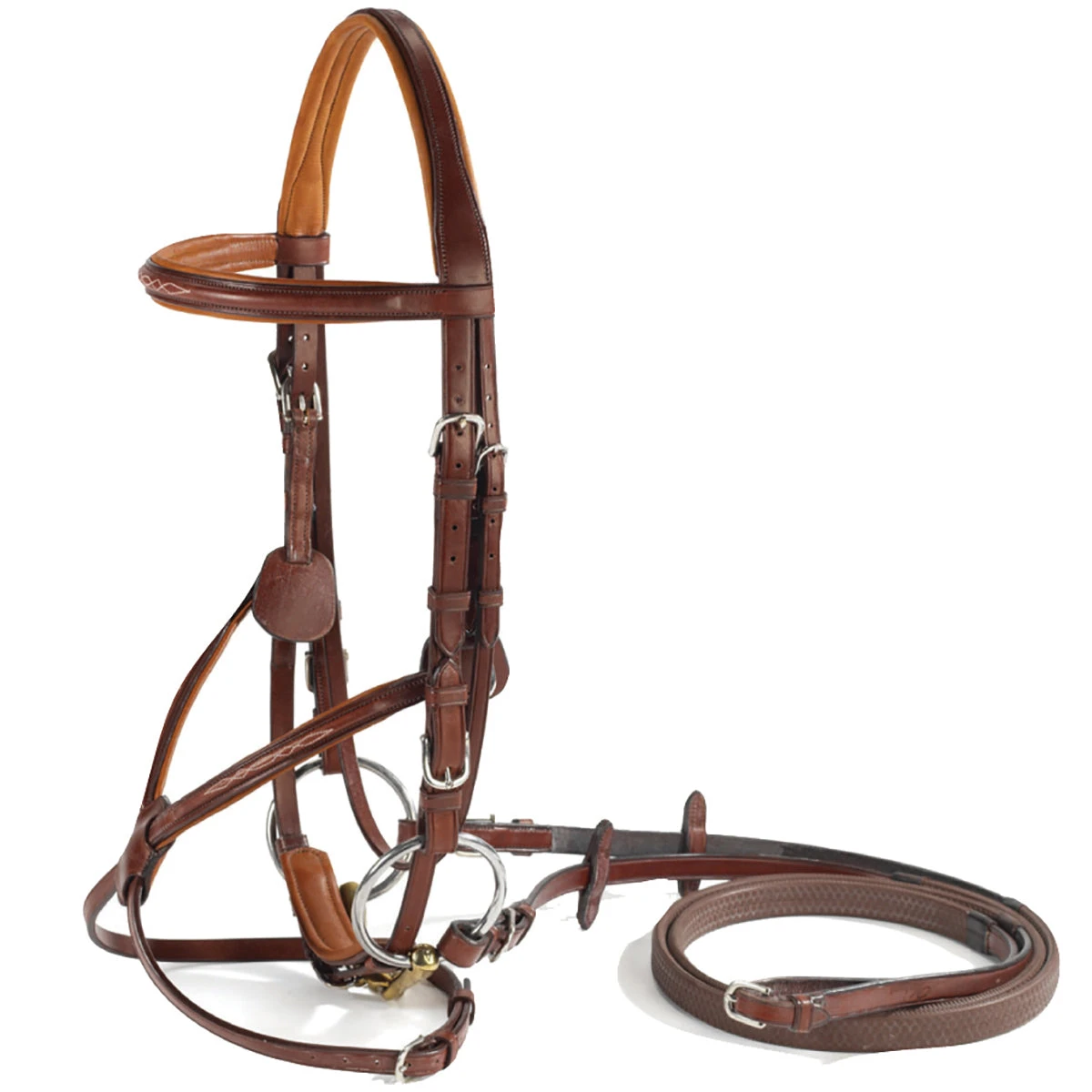 Vespucci Fancy Raised Figure 8 English Bridle 2 Vespucci Fancy Raised Figure 8 English Bridle - Image 2