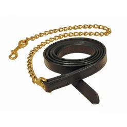 Leather Lead With 30 Inch Brass Chain 5 Leather Lead With 30 Inch Brass Chain -Ovation Store 9611 c1109