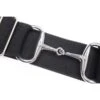 Ellany Black Silver Snaffle Elastic Ladies Belt