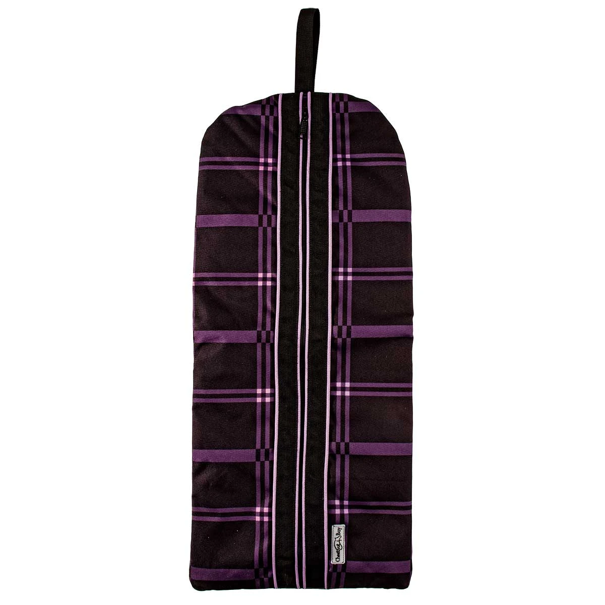 Chestnut Bay Quilted Lined Bridle Bag - Black Plaid 1 Chestnut Bay Quilted Lined Bridle Bag - Black Plaid