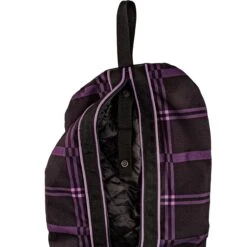 Chestnut Bay Quilted Lined Bridle Bag - Black Plaid 8 Chestnut Bay Quilted Lined Bridle Bag - Black Plaid -Ovation Store cb9210 c1105 alt3