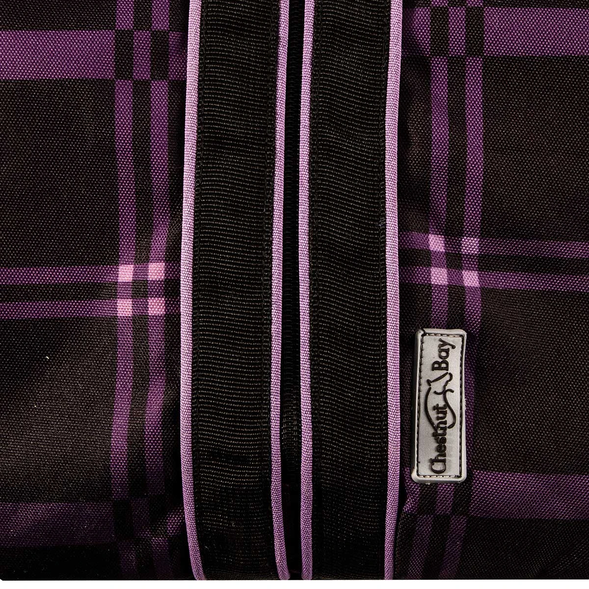 Chestnut Bay Quilted Lined Bridle Bag - Black Plaid 5 Chestnut Bay Quilted Lined Bridle Bag - Black Plaid - Image 5