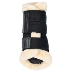 LeMieux Fleece Edge Mesh Brushing Boots Black -Ovation Store it02760 b c1105 alt2