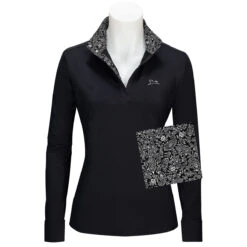 RJ Classics Maddie 37.5 Long Sleeve Ladies Show Shirt- Caviar