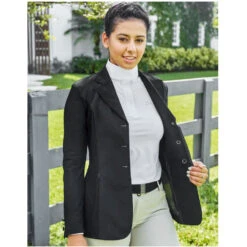 RJ Classics Melody Mesh Ladies Show Coat - Black 7 RJ Classics Melody Mesh Ladies Show Coat - Black -Ovation Store ml2010 c1105 alt3